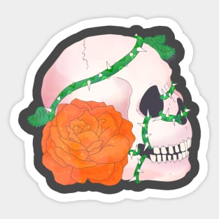 Orange Rose Sticker